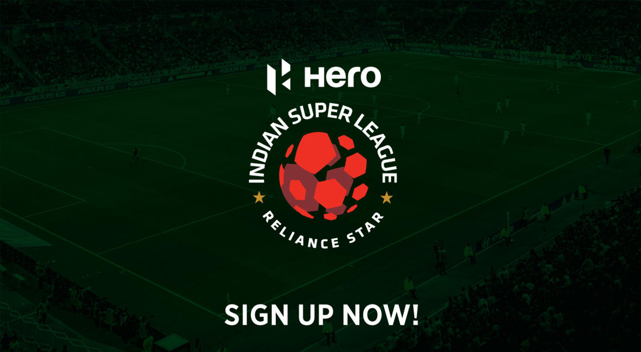 Sign up for updates to Hero Indian Super League 2019-20