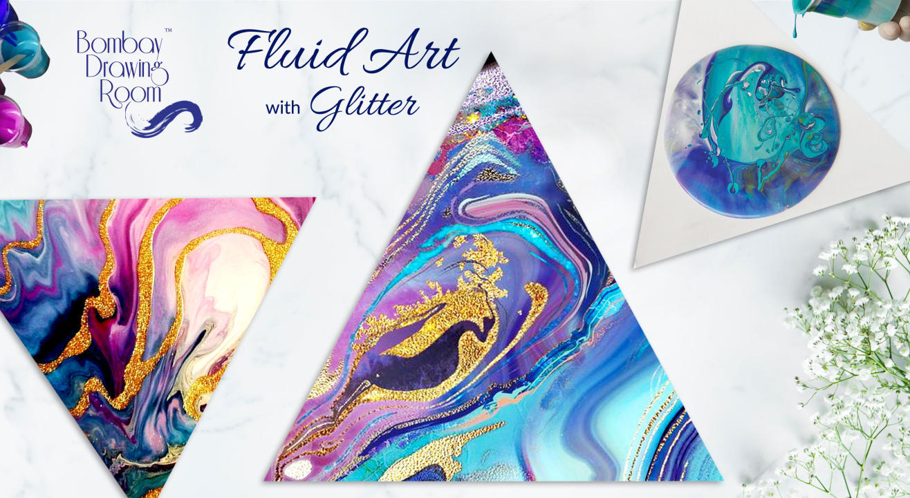 Fluid Art with Glitter by Bombay Drawing Room