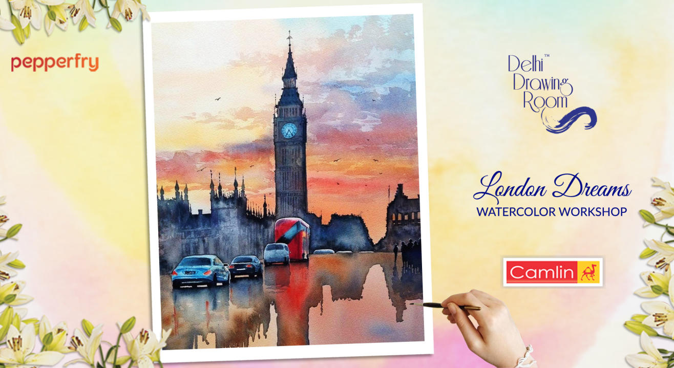 London Dreams Watercolor Workshop by Delhi Drawing Room