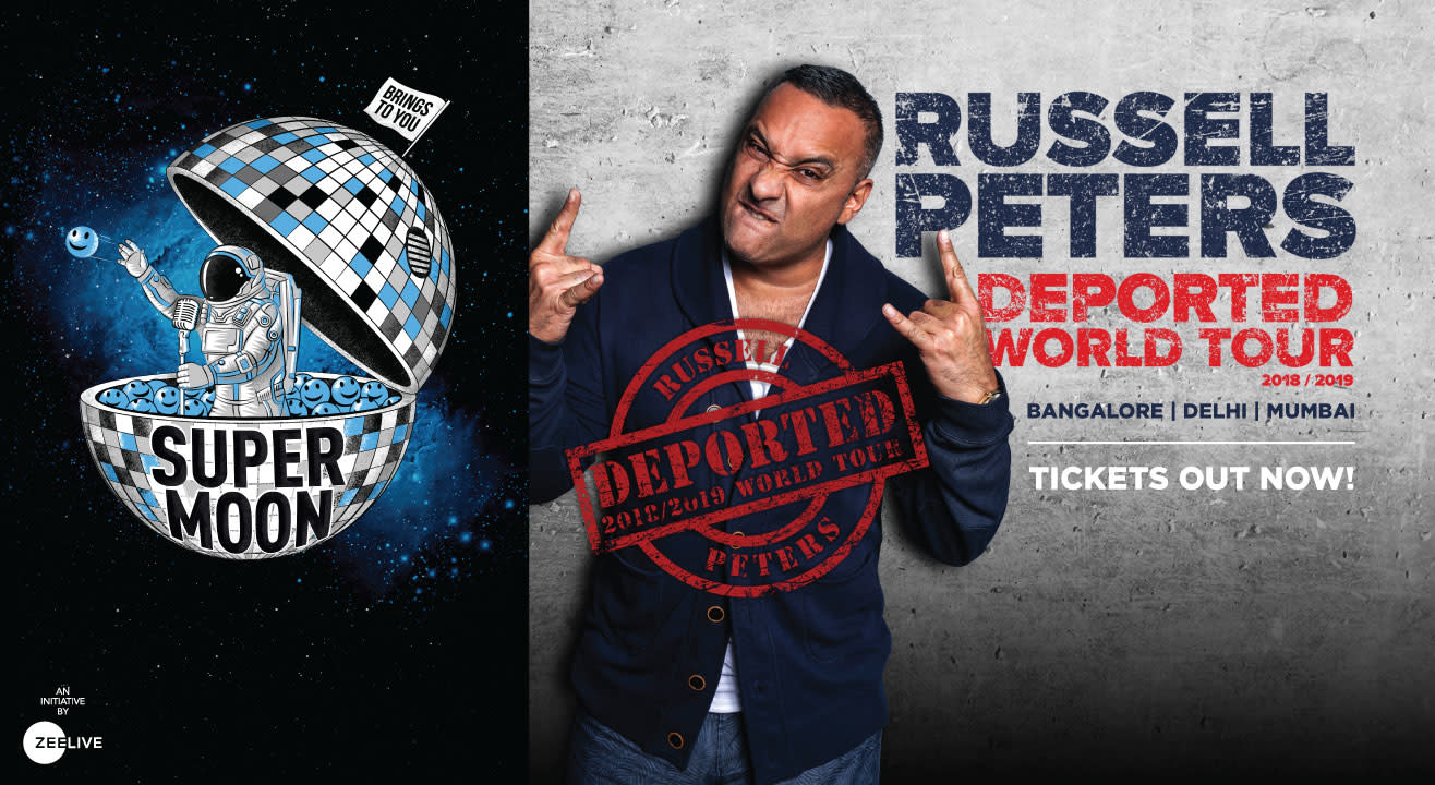 Famous funnyman Russell Peters - back in India!