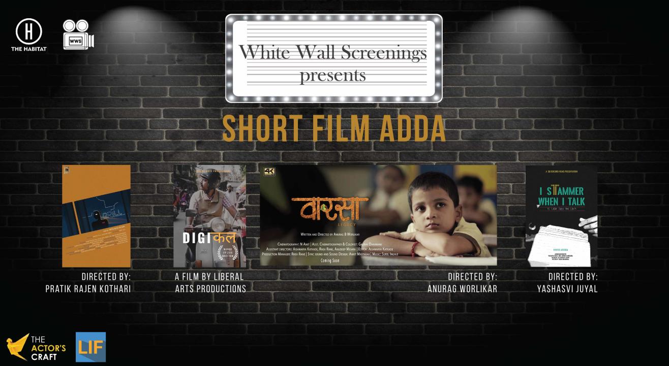 White Wall Screenings presents Short Film Adda