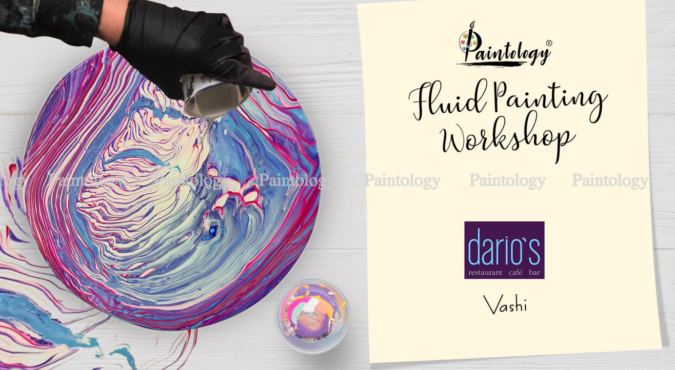 Fluid Painting workshop, Vashi by Paintology