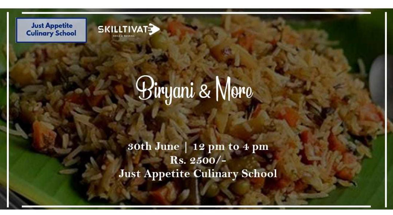 Biryani's & More Workshop