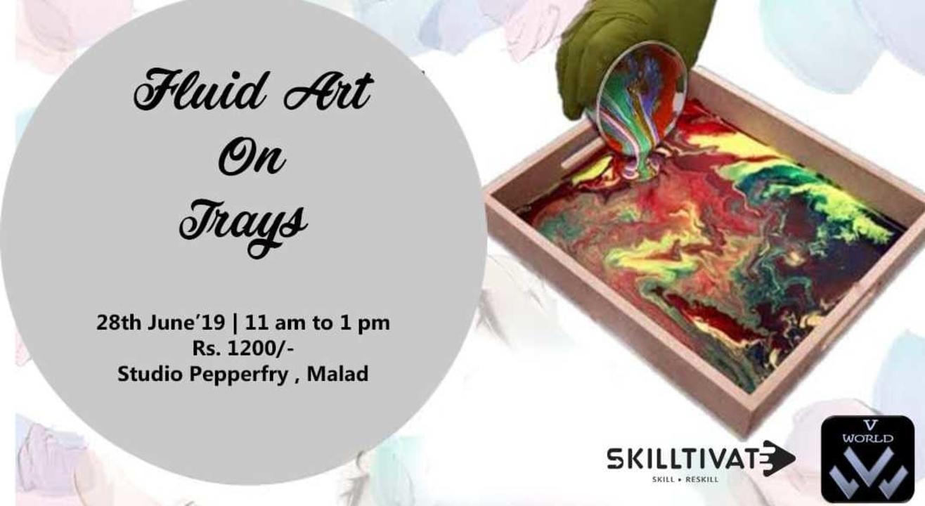 Fluid Art on Tray Workshop