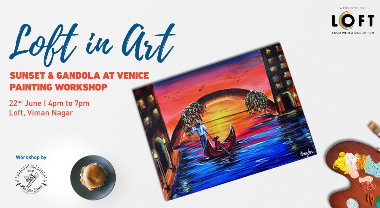 Sunset & Gandola at Venice Painting Workshop