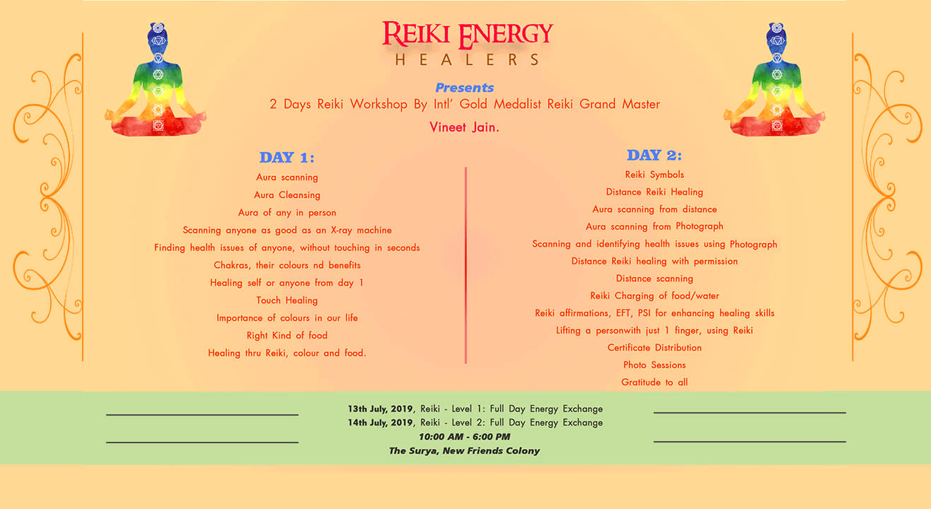 Reiki Healing Workshop By Grand Master Vineet Jain