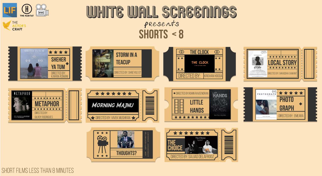 White Wall Screenings presents Shorts < 8