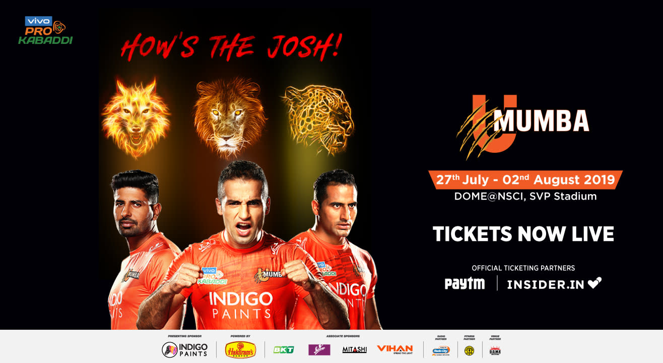 VIVO Pro Kabaddi 2019: U Mumba Tickets, schedule, squad & more!