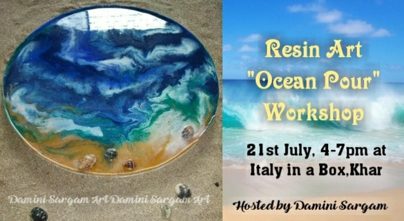 Resin art "Ocean Pour" workshop