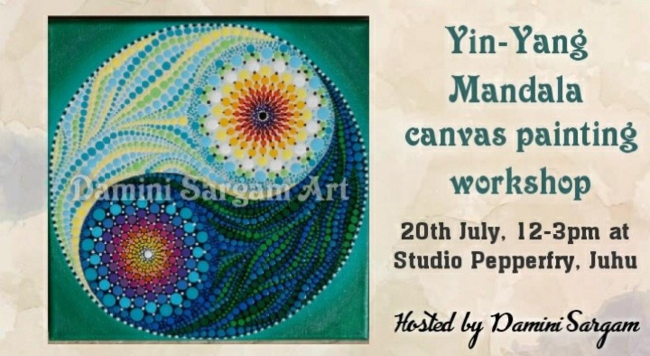 Yin-Yang Chinese dot mandala painting workshop