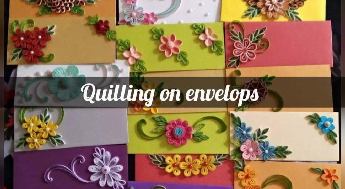 Quilling on Envelopes