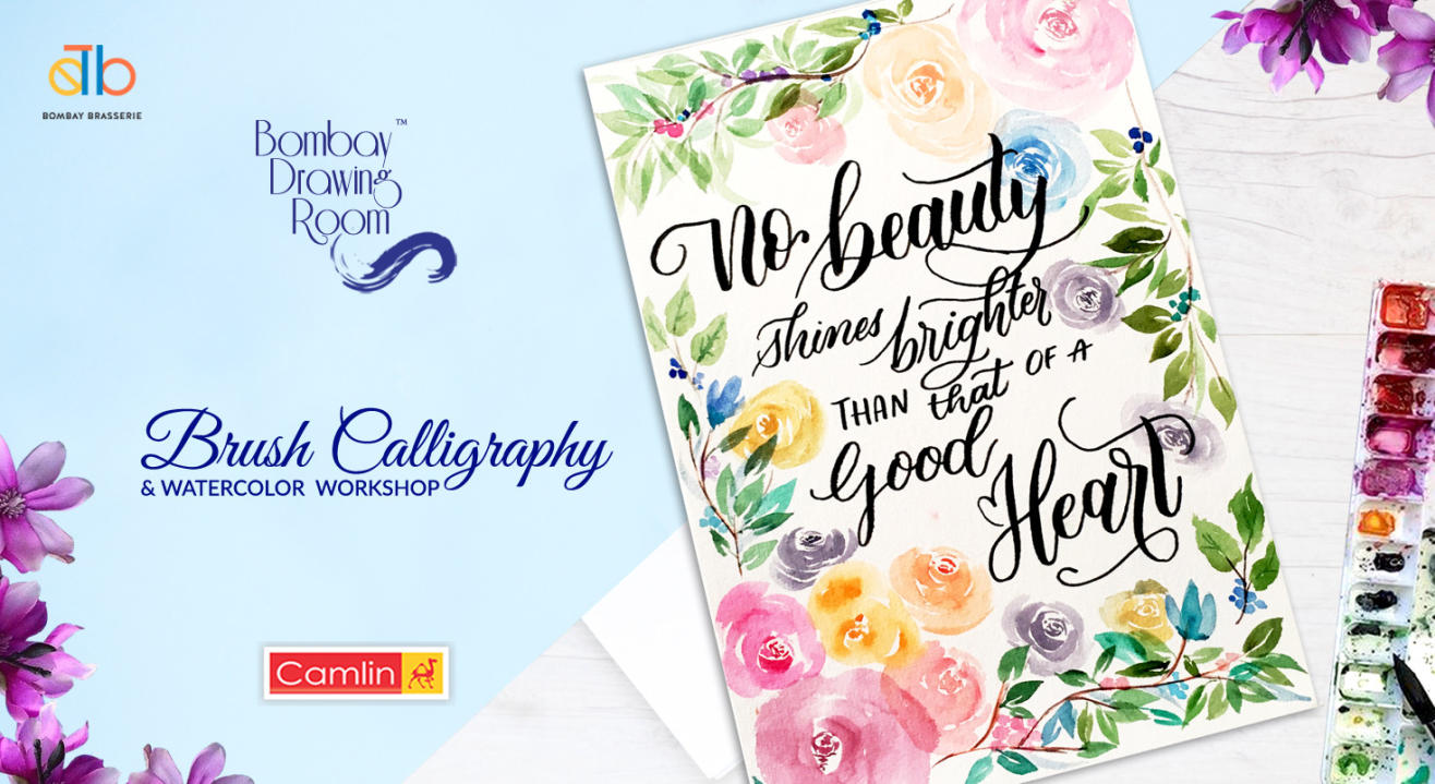 Brush Calligraphy & Watercolor Workshop by Bombay Drawing Room