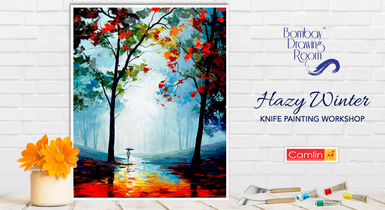 Hazy Winter Knife Painting Workshop by Bombay Drawing Room