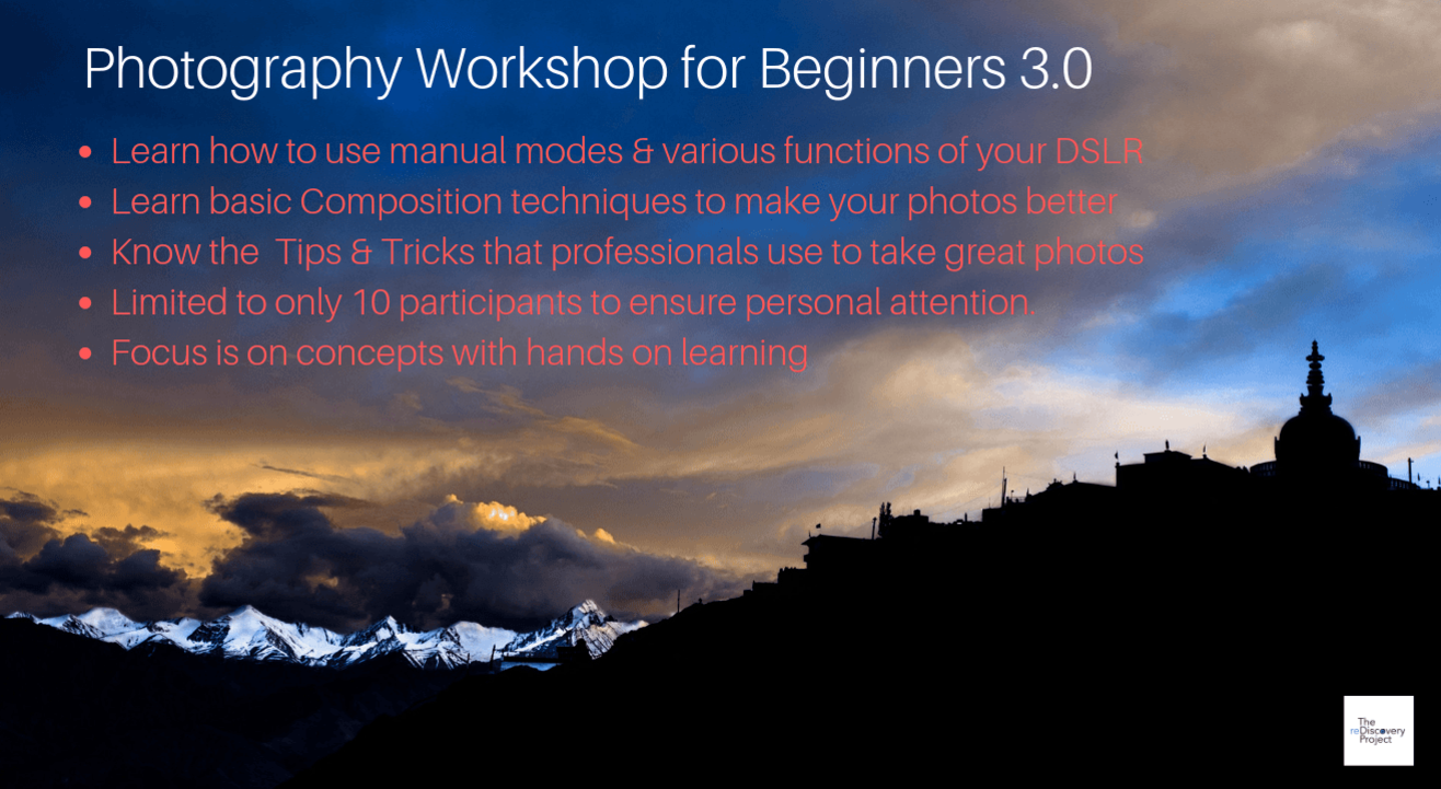 Photography Workshop for Beginners 3.0