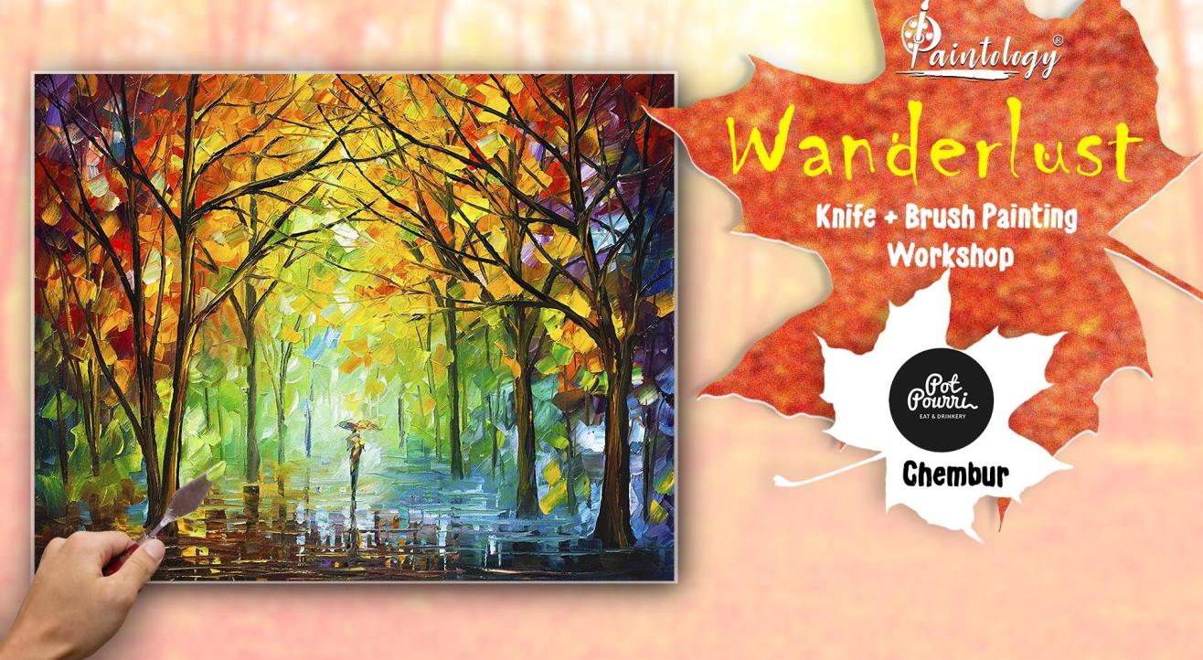 Knife + Brush Painting Party- ‘Wanderlust’