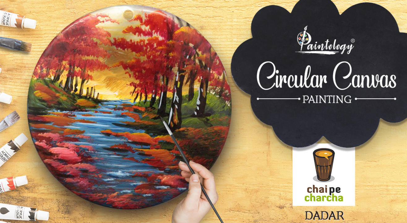 Circular Canvas Painting Workshop, Dadar 