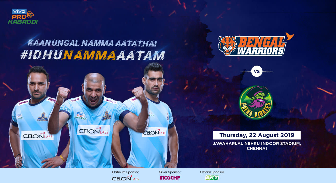 VIVO Pro Kabaddi 2019 - Bengal Warriors vs Patna Pirates