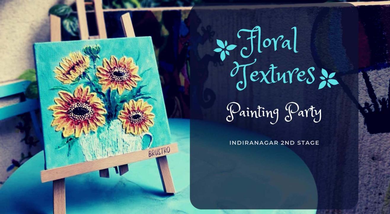 Heavy Texture Knife Painting 3d Art, Acrylics on Canvas Painting Party
