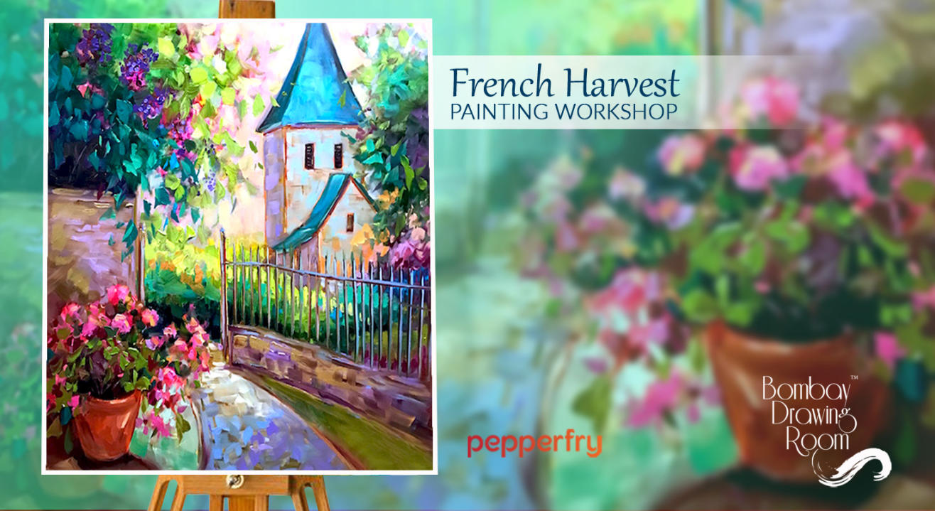 French Harvest Painting Workshop by Bombay Drawing Room