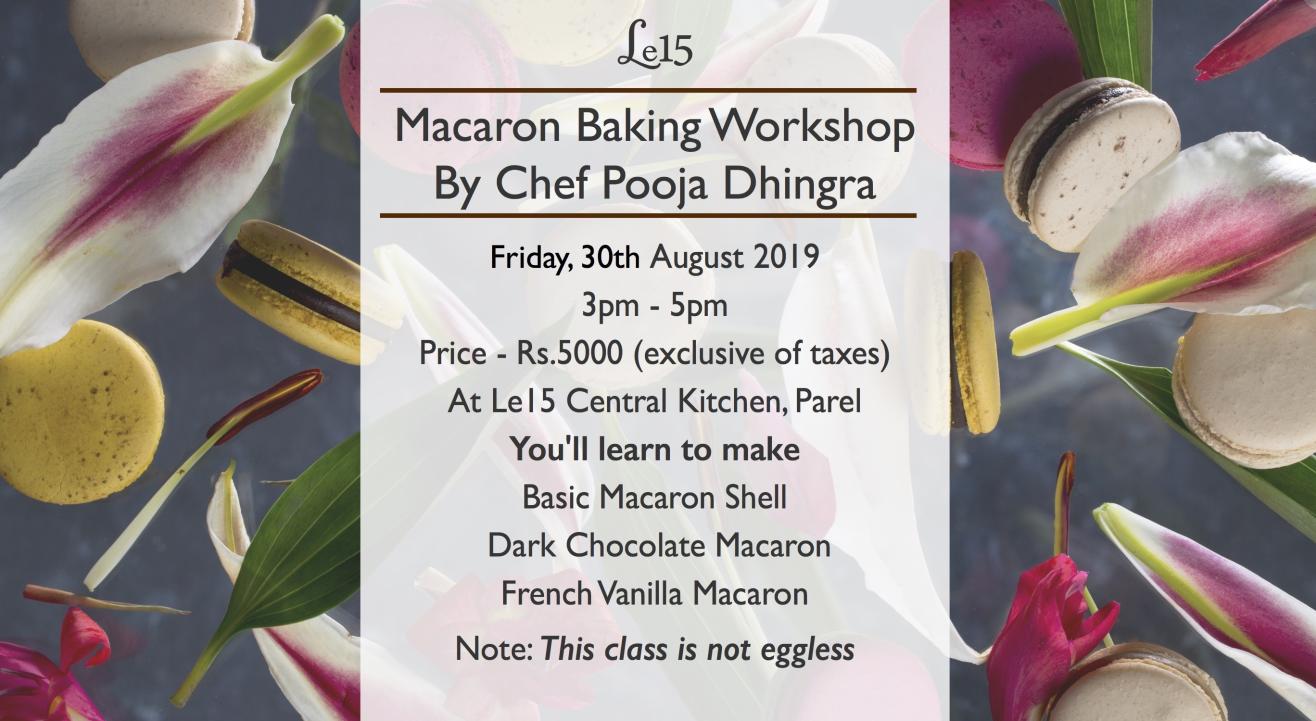 Macaron Baking Workshop with Chef Pooja Dhingra
