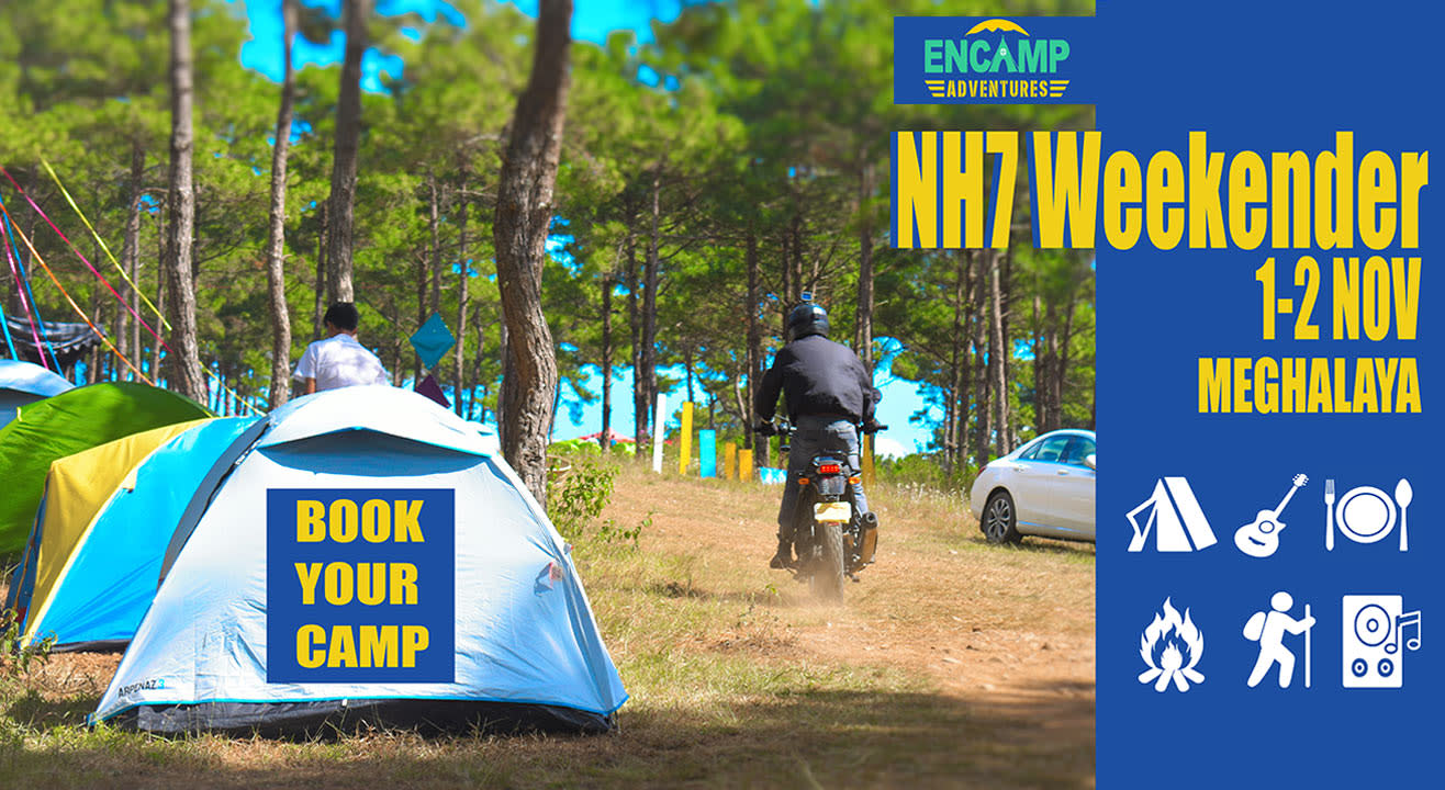 Encamping at NH7 Weekender, Meghalaya