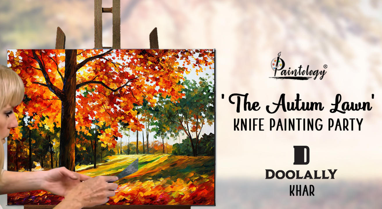 Autumn Lawn Knife Painting workshop