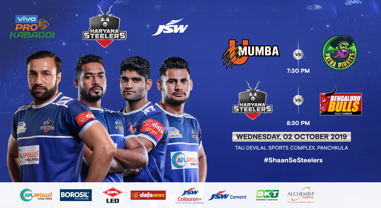 VIVO Pro Kabaddi 2019 - U Mumba v Patna Pirates and Haryana Steelers v Bengaluru Bulls