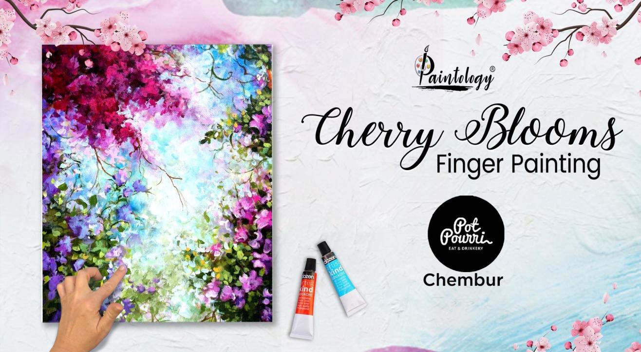 Cherry Blooms’ Finger Painting Workshop , Chembur 