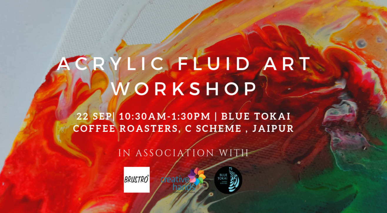 Acrylic fluid art workshop by decor chidiya