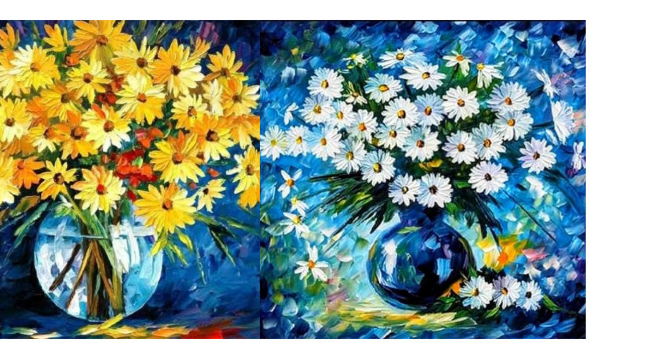 Daisies – Knife + Brush Painting Workshop- Hosted by Kamalrukh