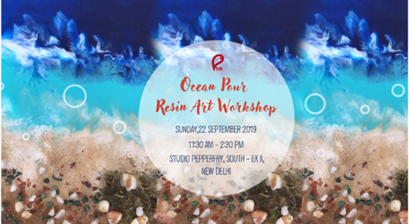 Ocean Pour Resin Art Workshop