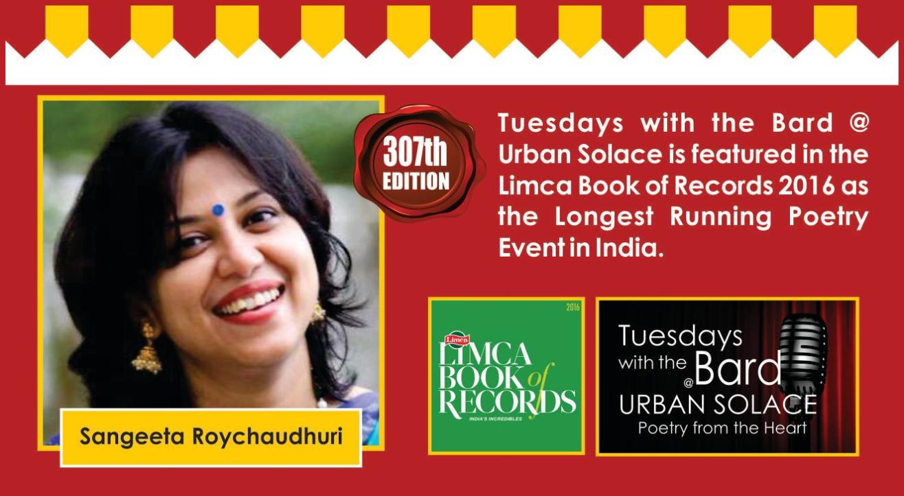 Tuesdays with the Bard @ Urban Solace features Sangeeta Roychaudhuri 