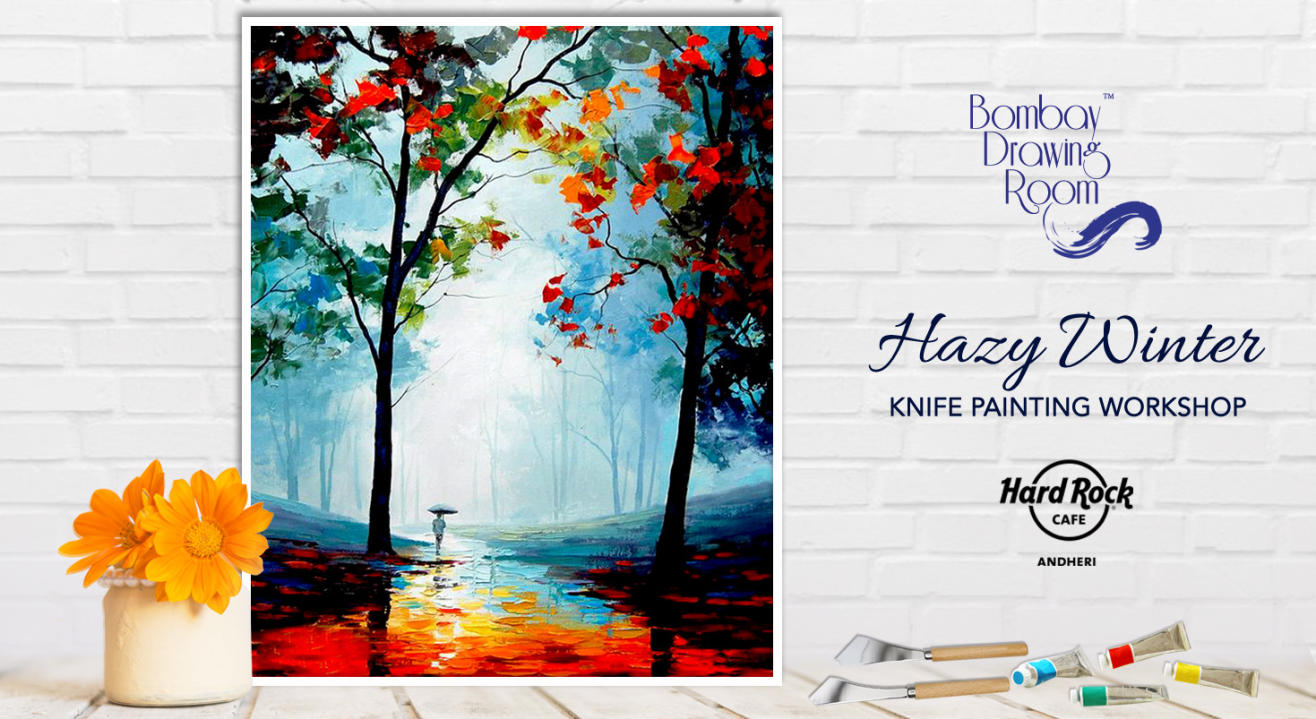 Hazy Winter Knife Painting Workshop by Bombay Drawing Room