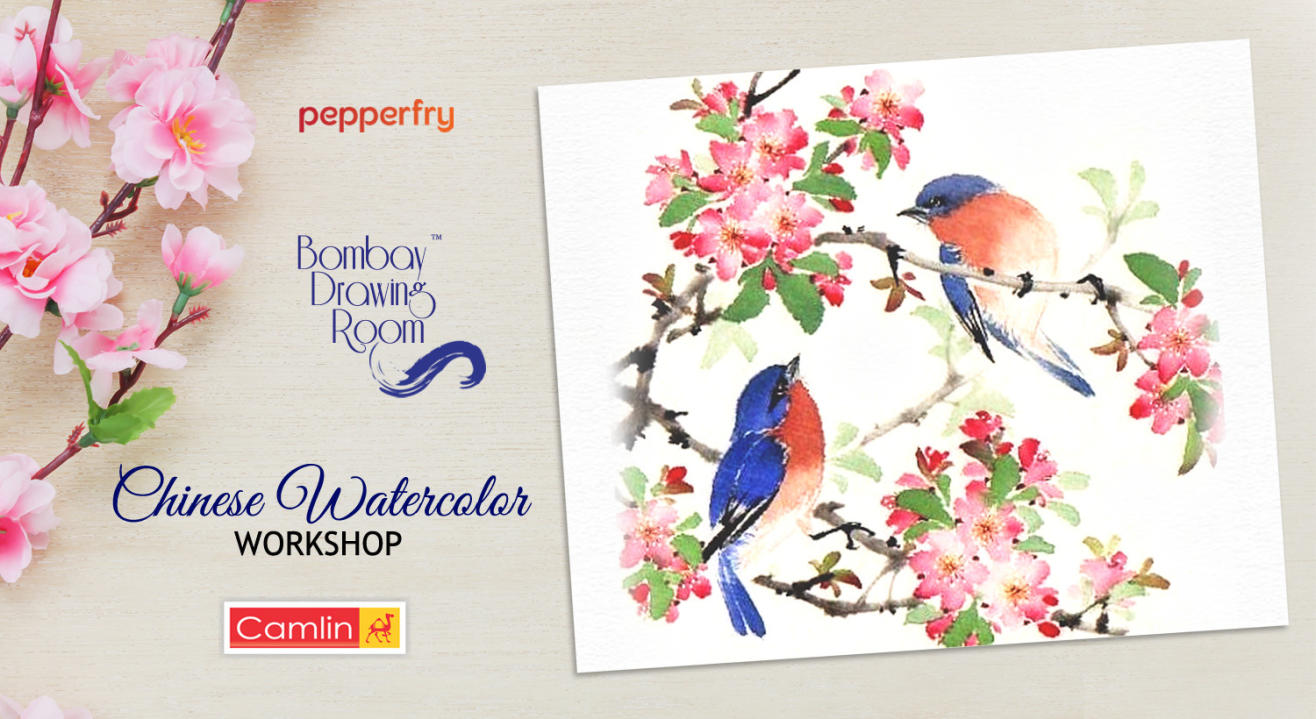 Chinese Watercolor Workshop by Bombay Drawing Room