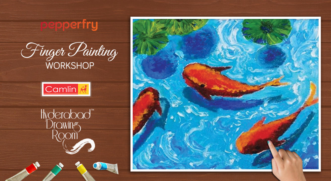 Book Tickets To Finger Painting Workshop By Hyderabad Drawing Room