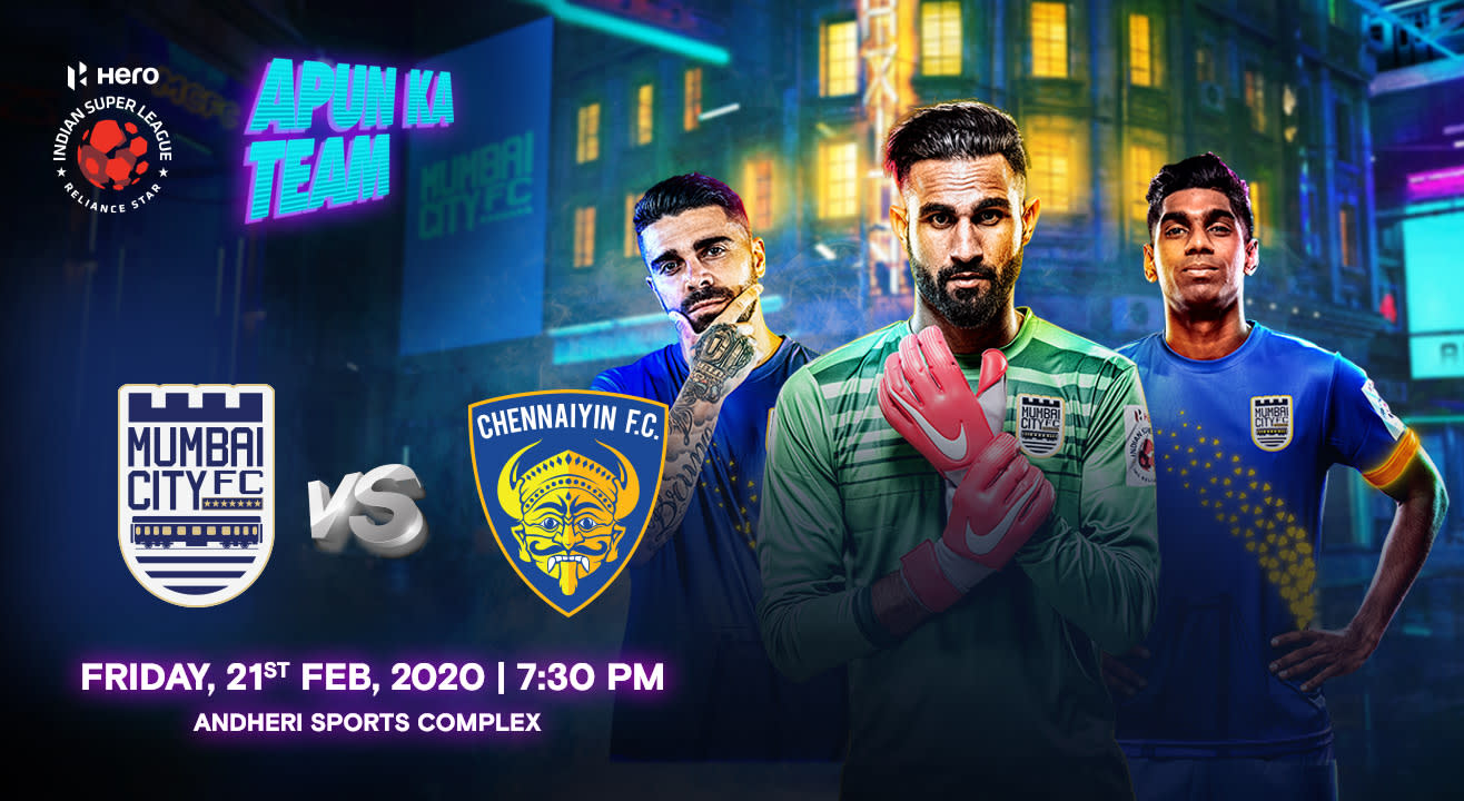 HERO Indian Super League 2019-20: Mumbai City FC vs Chennaiyin FC