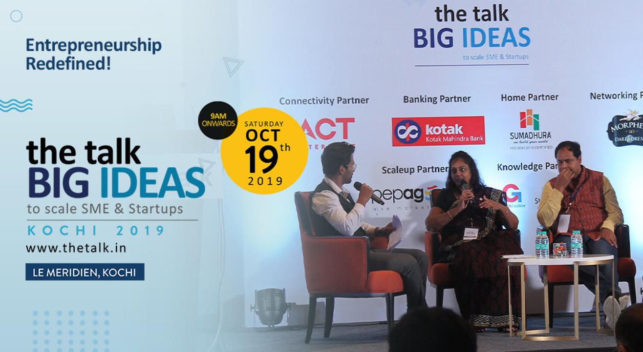 the talk BIG IDEAS Kochi 2019