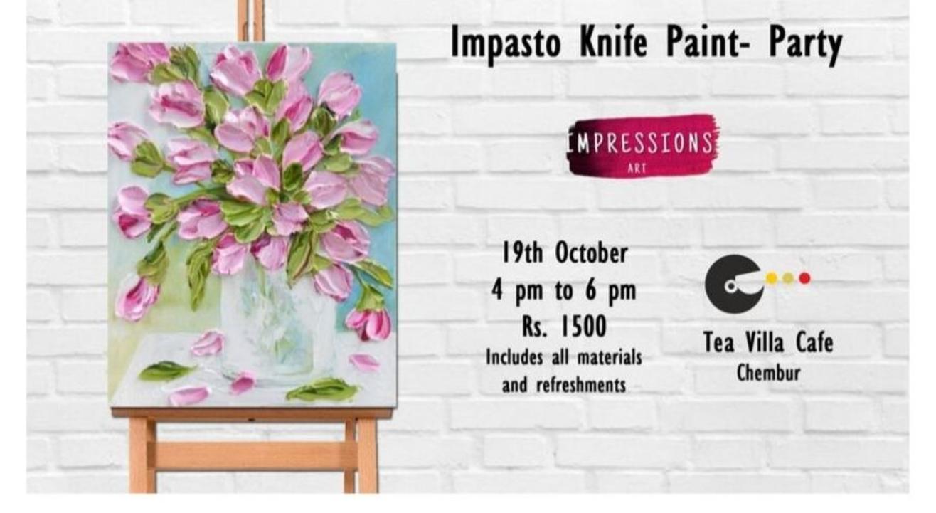 Impasto Knife Paint Party -Impression Art