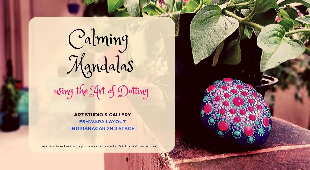 Calming Mandalas on Stones using the Art of Dotting