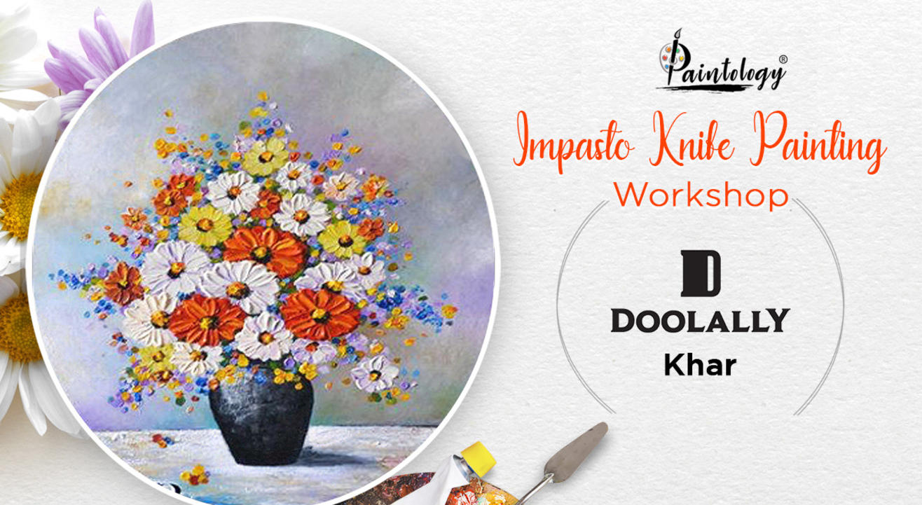 ‘Impasto’ Knife Painting party by Paintology