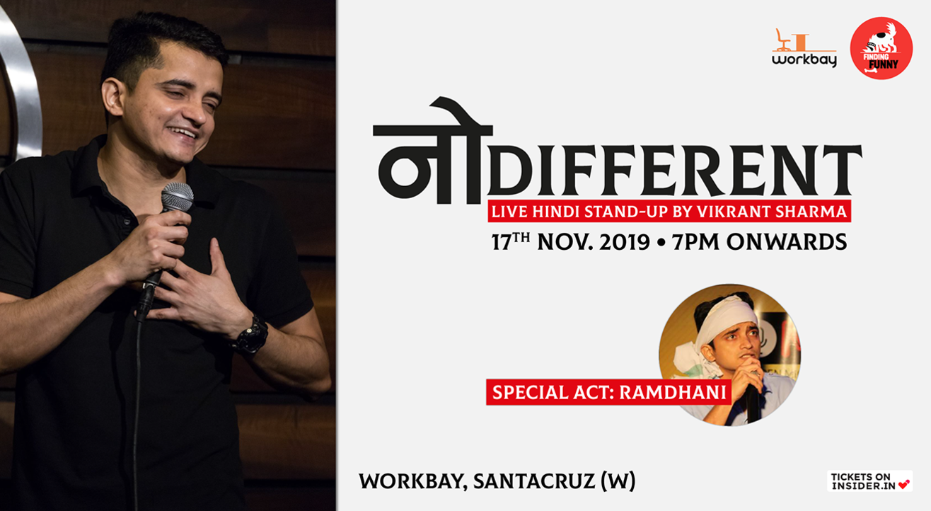 No Different: Live Hindi Stand-Up by Vikrant Sharma