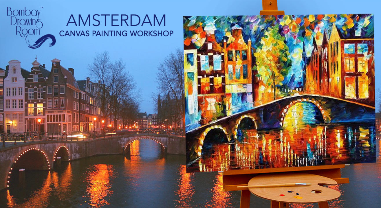 Amsterdam Canvas Painting Workshop by Bombay Drawing Room