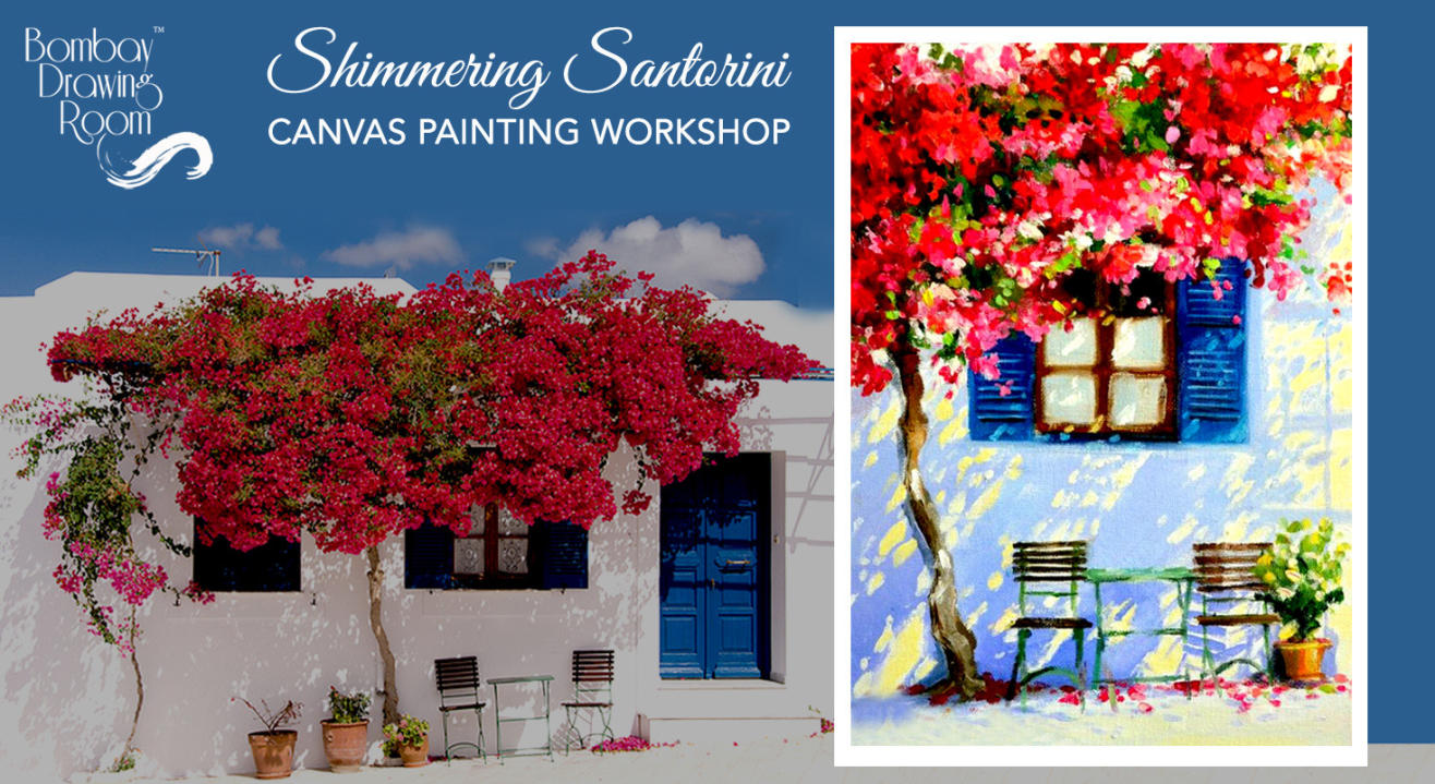 Diwali Special Painting Party - Shimmering Santorini by Bombay Drawing Room