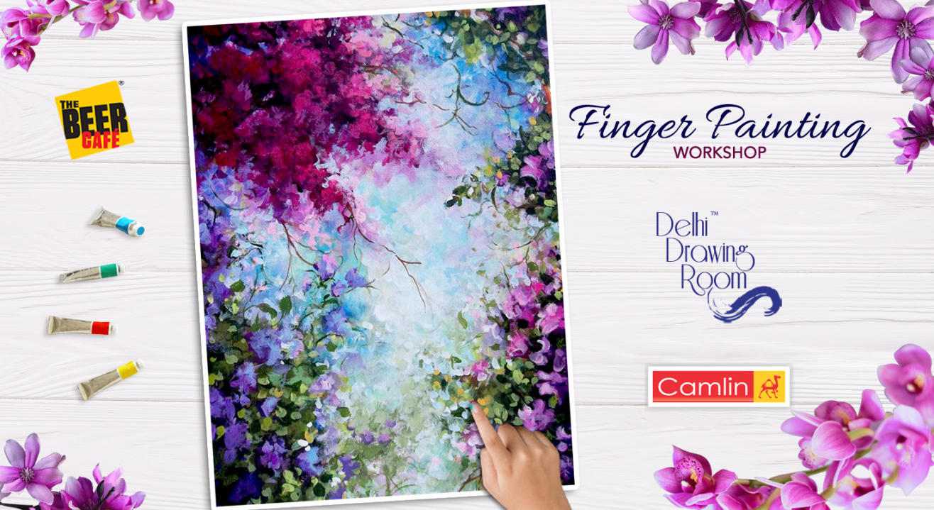 Finger Painting Workshop by Delhi Drawing Room