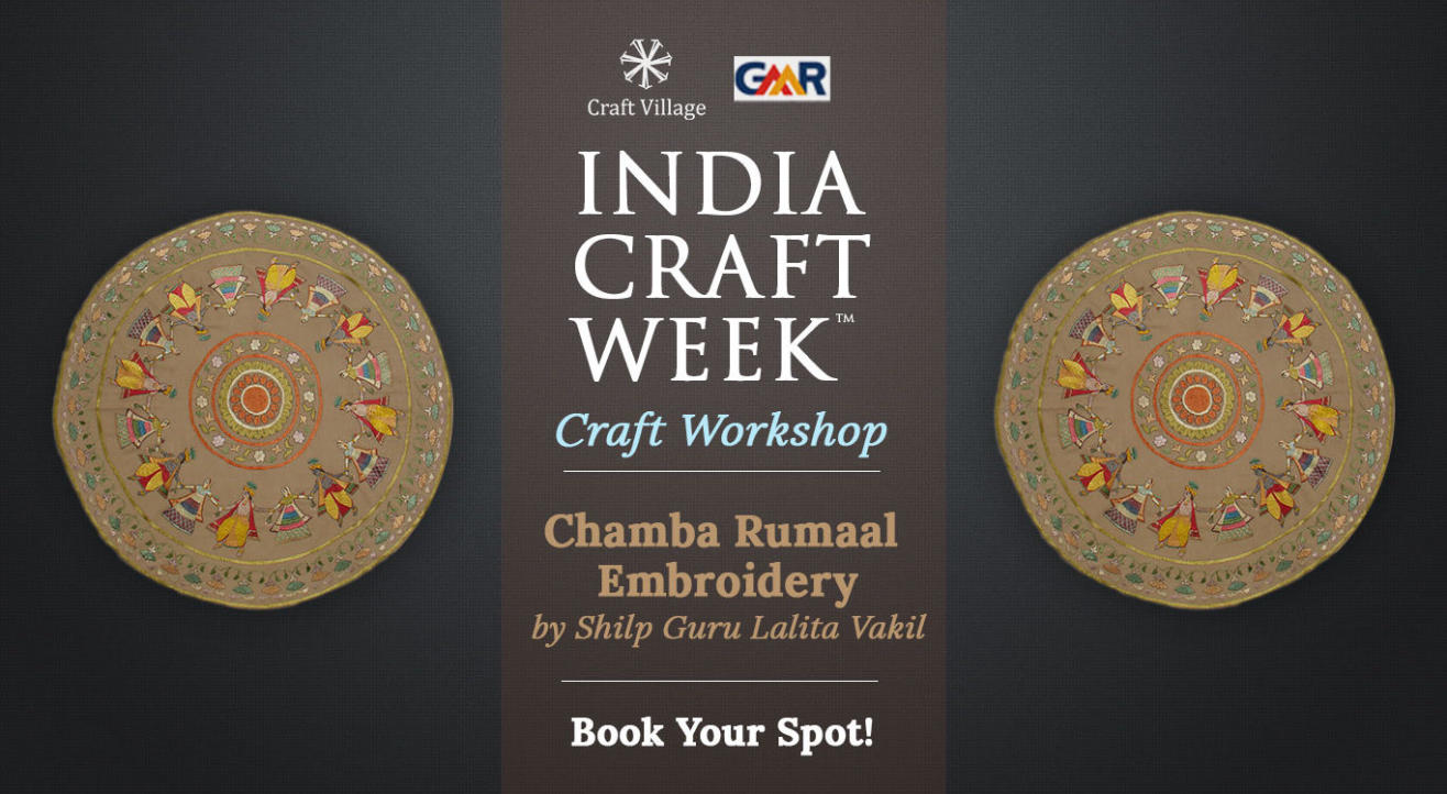 Chamba Rumaal Embroidery Workshop | India Craft Week 2019