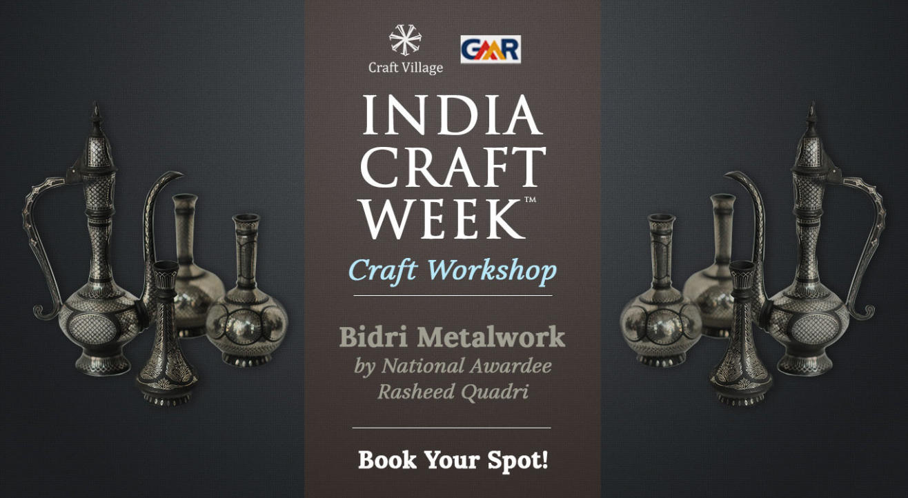 Bidri Metalwork Workshop | India Craft Week 2019