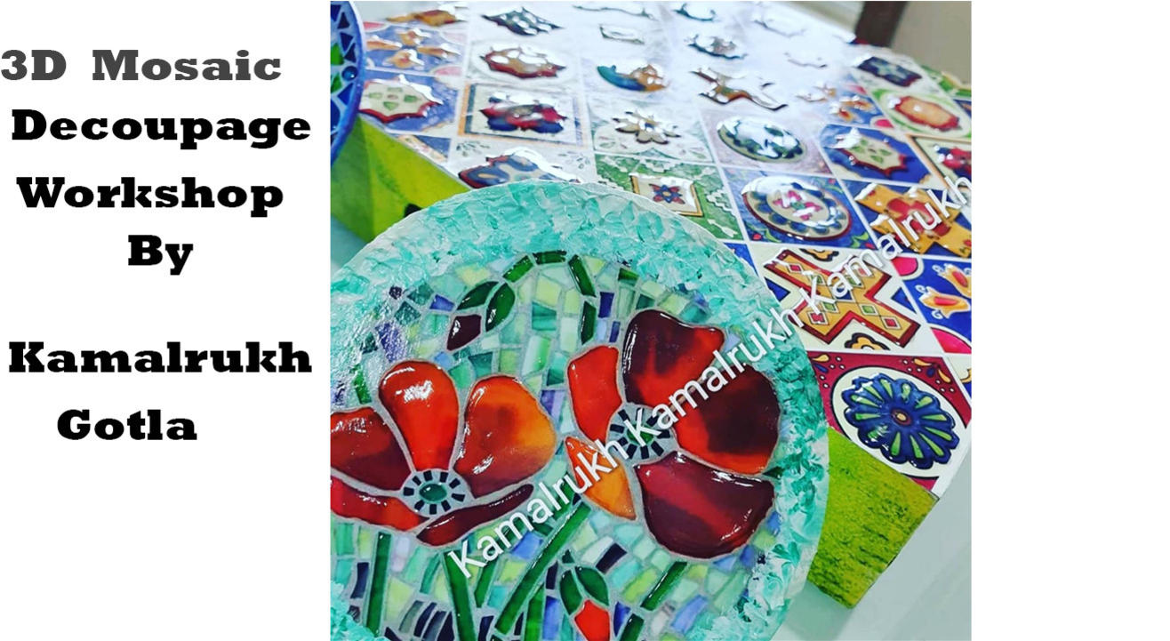 3D Decoupage Mosaic Workshop