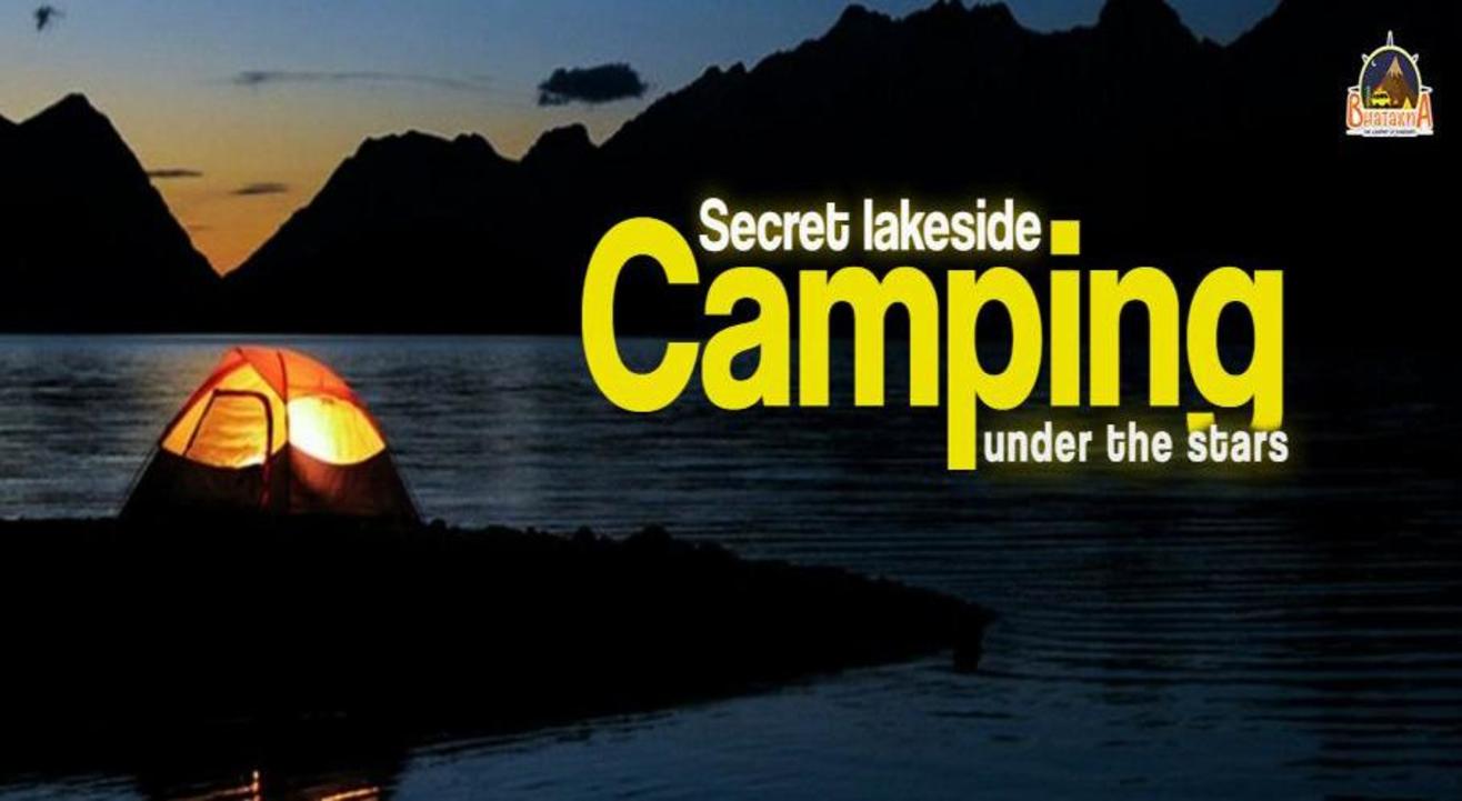 Secret lakeside Camping under the stars