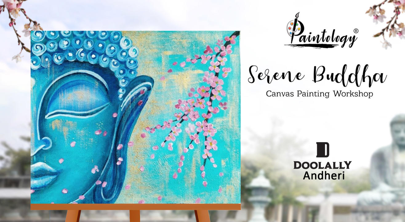 Serene Buddha’ Canvas Painting Party at Andheri by Paintology