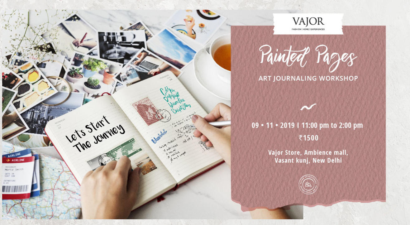 Painted Pages Art Journaling Workshop By Vajor Images, Photos, Reviews